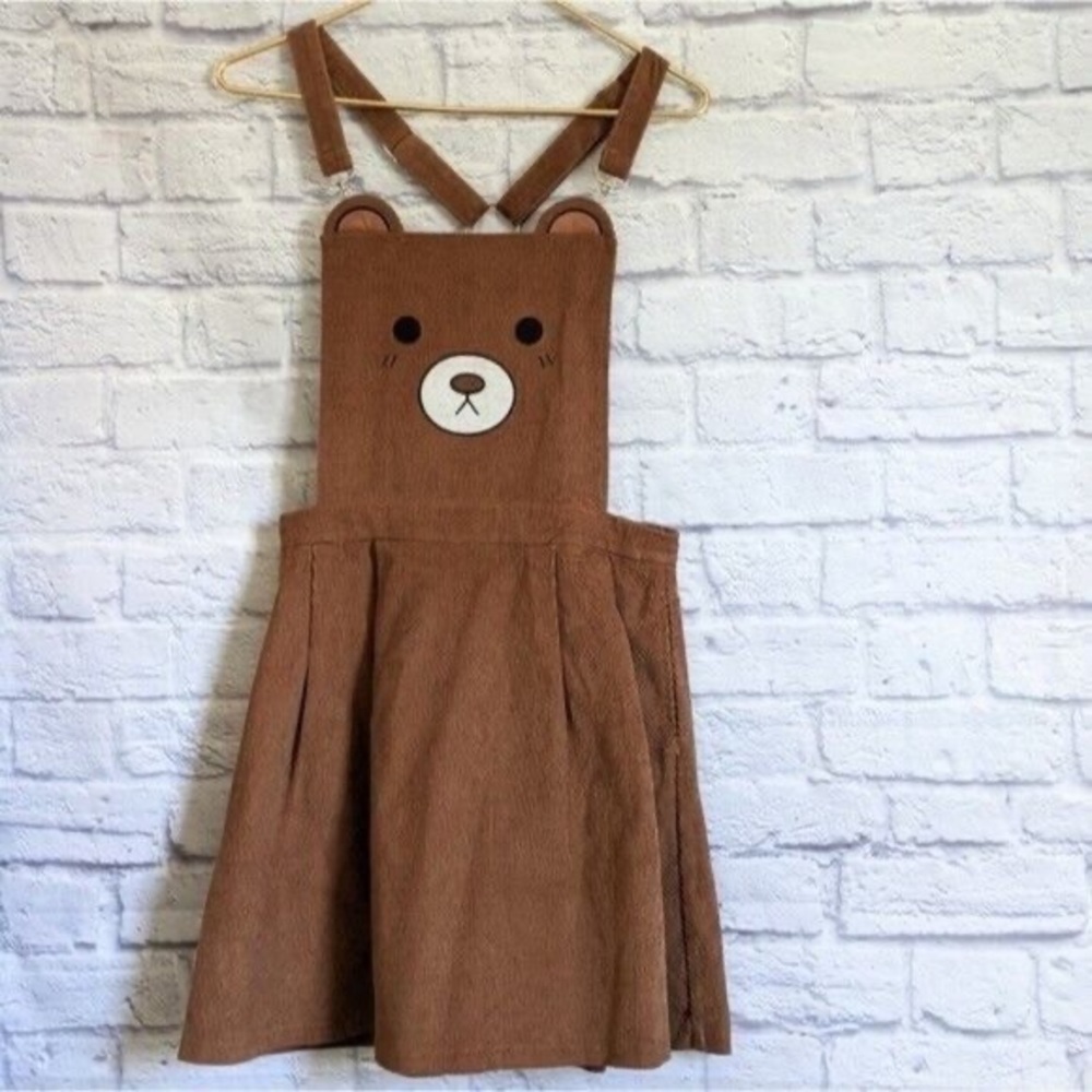Sugarrhrillz bear overall pinafore dress